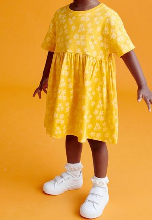 Next, Robe en jersey - yellow