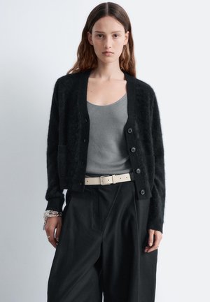 CROPPED - Cardigan - black