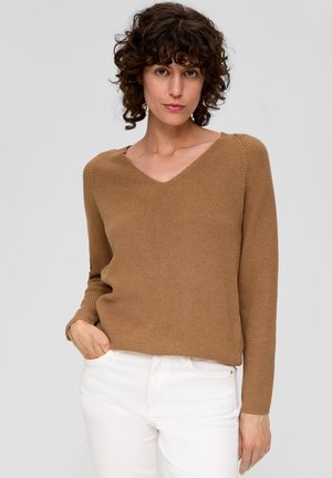 s.Oliver MANCHES RAGLAN - Pullover - zimt