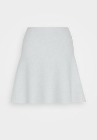 Faltenrock - basic light grey melange