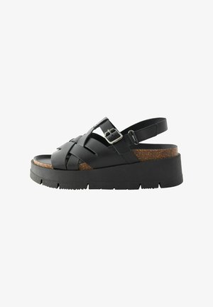 Next REGULAR FIT - Platvormsandaalid - black