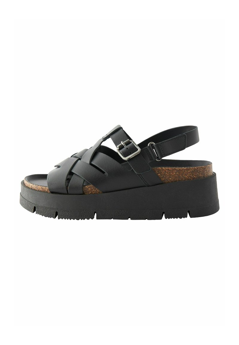Next REGULAR FIT - Platvormsandaalid - black