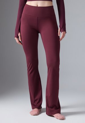 ESSENTIAL HIGH RISE FULL LENGTH LEGGINGS - Leggings - 304 - bordeaux