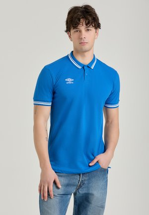 Polo - royal blue white