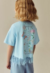 Next SEQUIN FRINGE - Printtipaita - blue