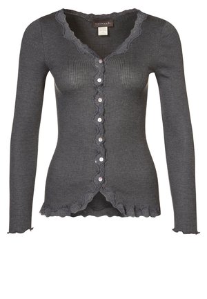 SILK-MIX CARDIGAN - Neuletakki - dark grey