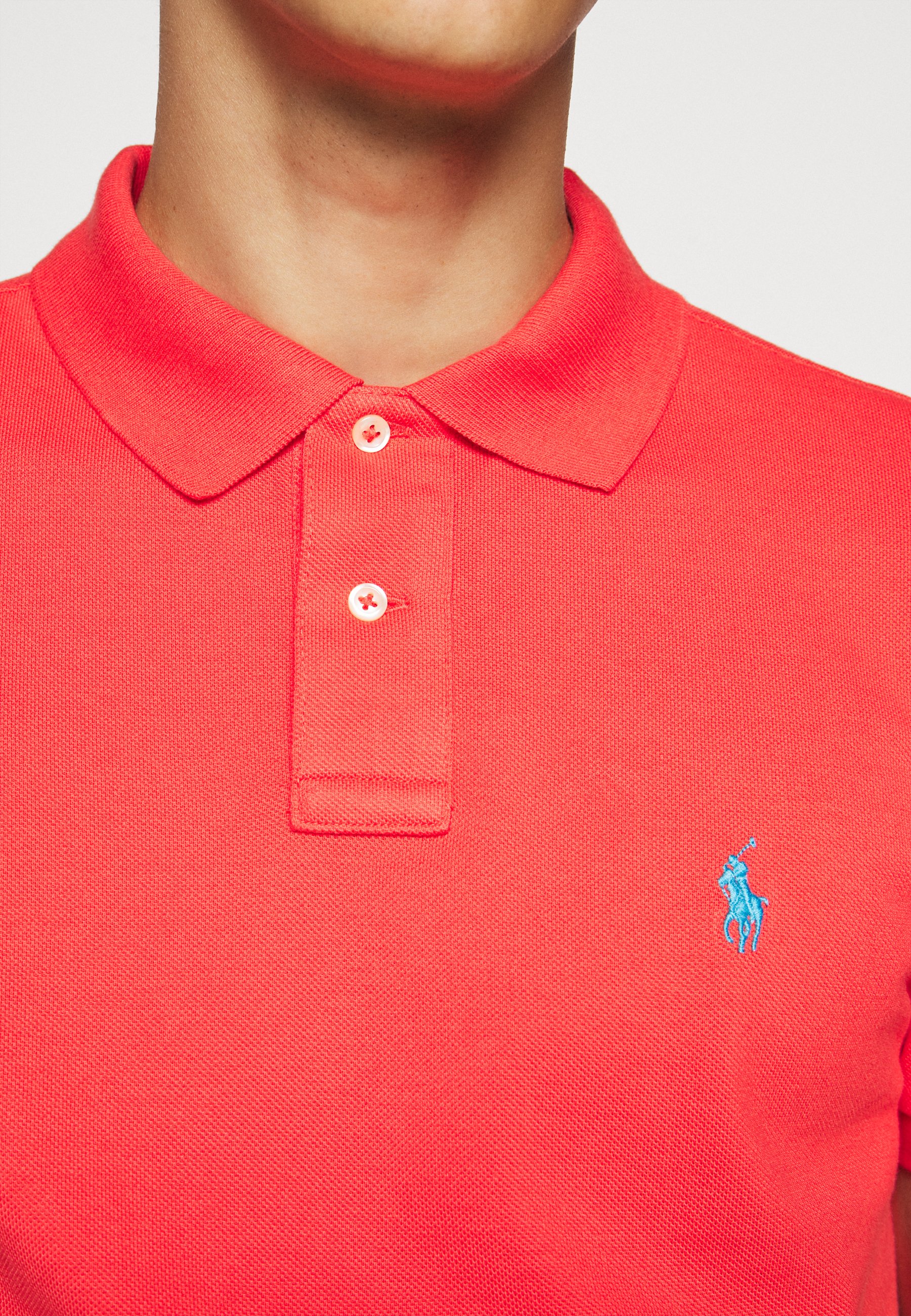 bright blue denim jacket