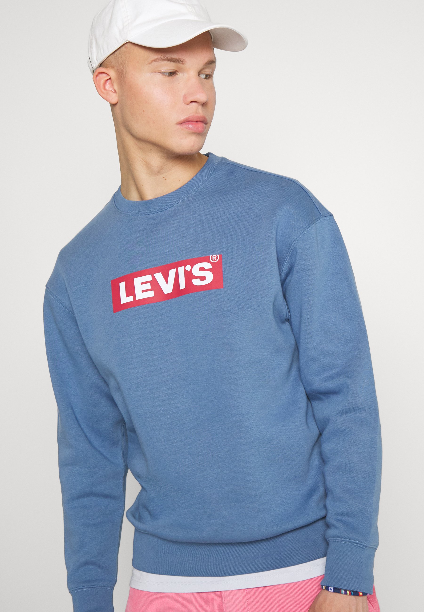 Levi's® RELAXED GRAPHIC CREW - Sudadera - sunset blue/azul marino - Zalando .es