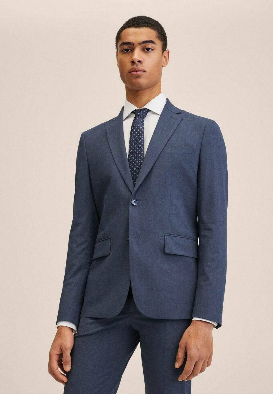 Mango Chaqueta de traje - dark blue/azul marino - Zalando.es