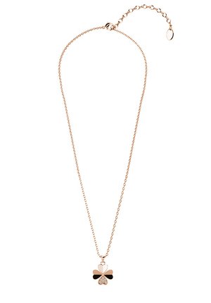 CLOVER PETAL - Ketting - couleur or rose / cristal