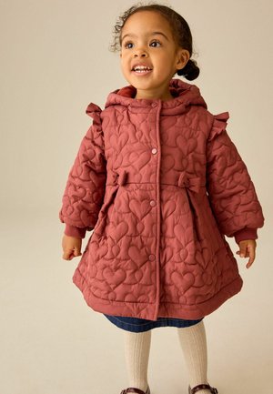 Next, SHOWER RESISTANT SKIRTED QUILTED COAT - Wintermantel - dark pink