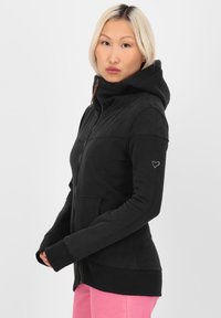 alife & kickin ISAMIAK - Felpa con zip - black