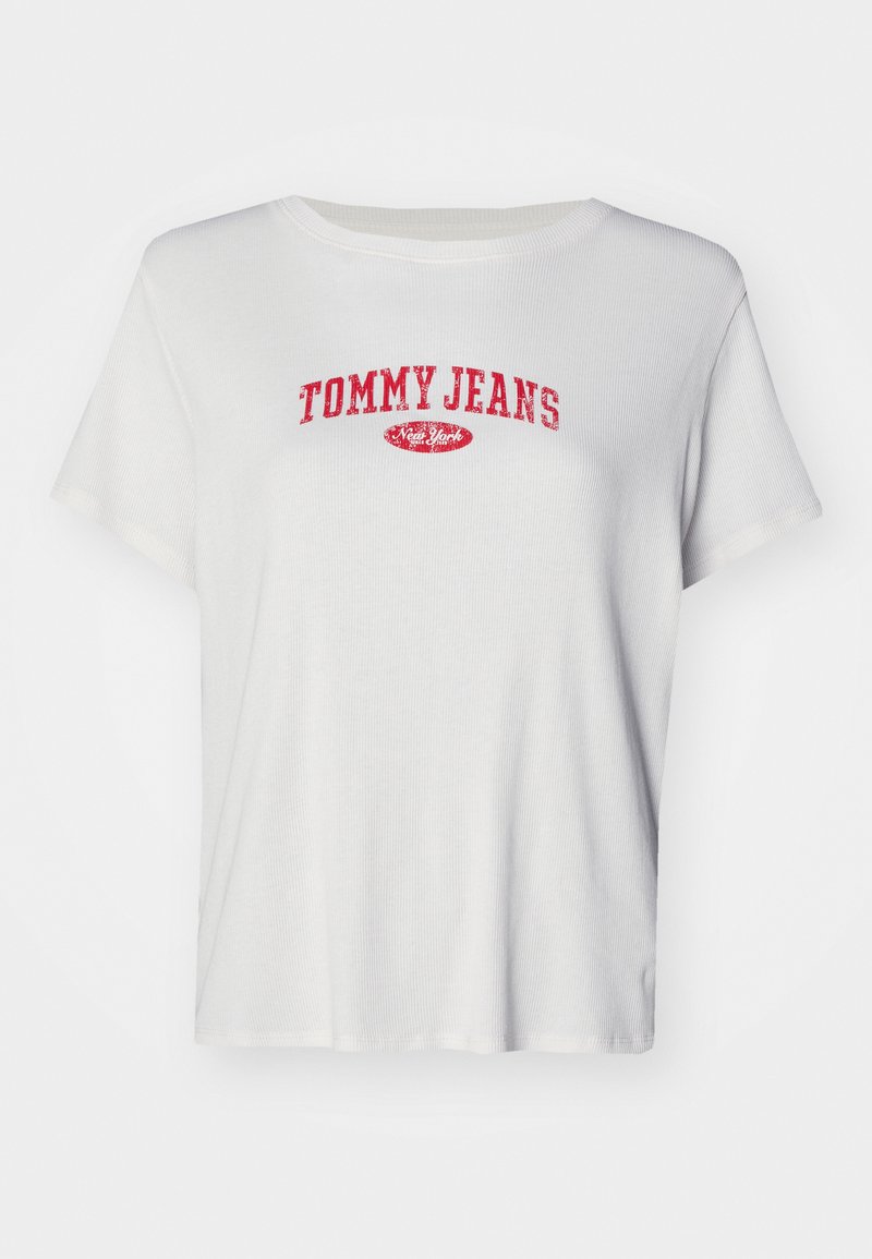 Tommy Jeans T-shirt print wit Tommy Jeans T-shirt print wit