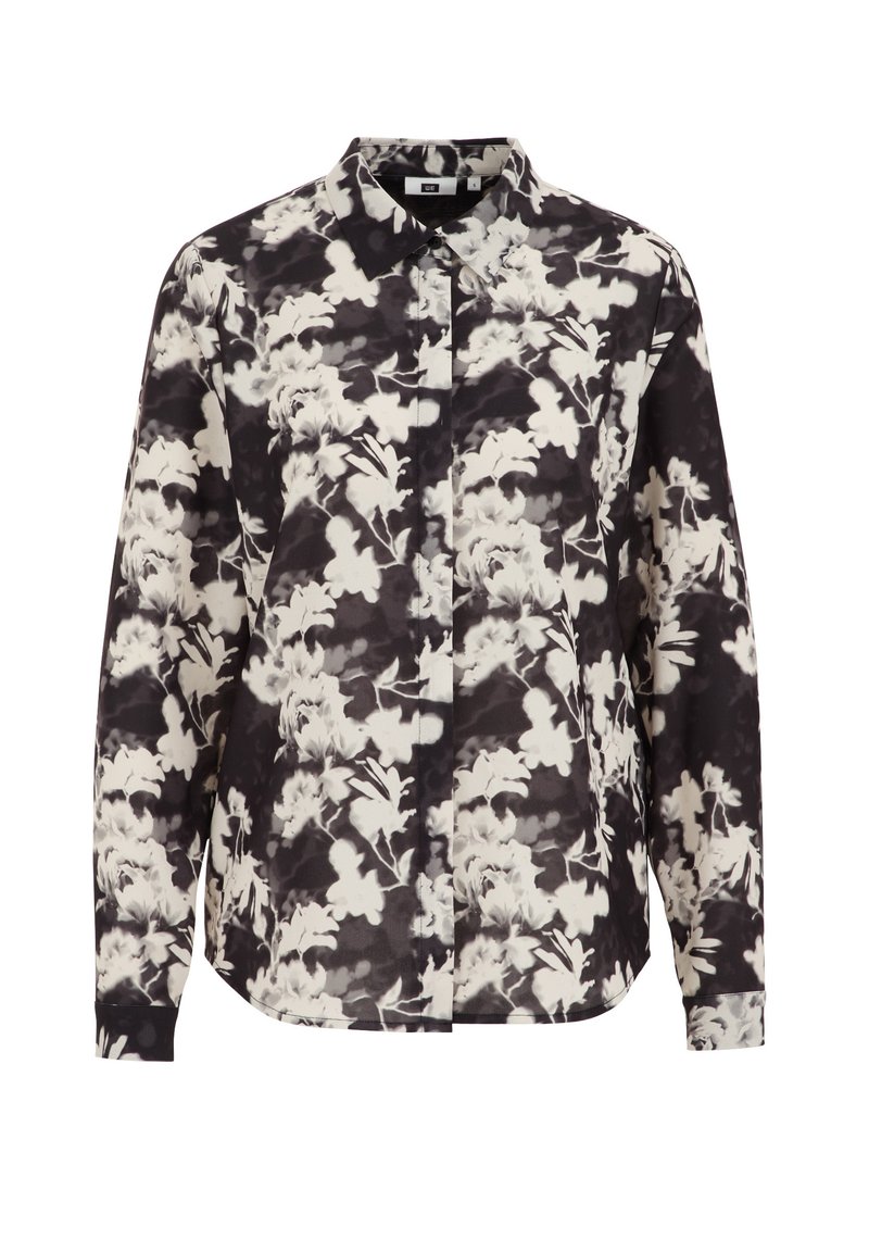 WE Fashion Overhemdblouse donkergrijs gemêleerd WE Fashion Overhemdblouse donkergrijs gemêleerd