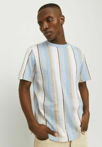 Jack & Jones PREMIUM ALL OVER RUNDHALS - T-shirt med print - dutch canal