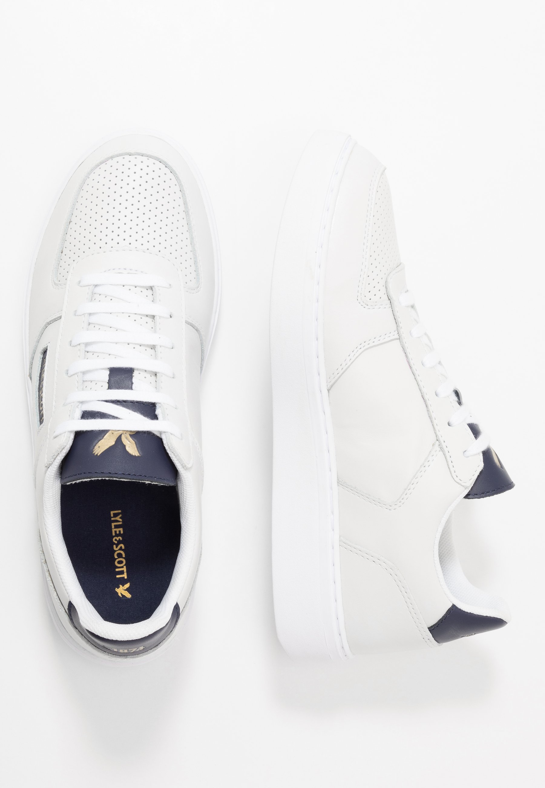 Lyle & Scott MCMAHON Joggesko whitedark navy Zalando.no Lyle & Scott MCMAHON Joggesko white Zalando.no