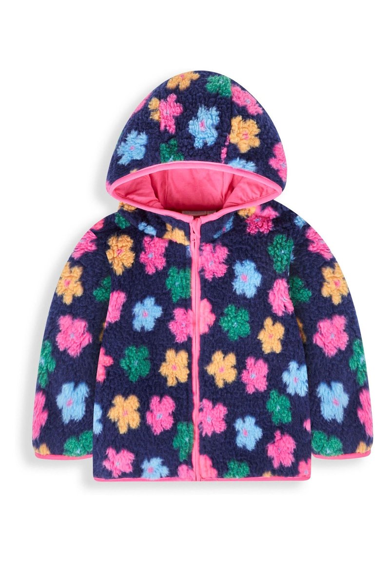 JoJo Maman Bébé BRIGHT FLORAL PRINT Fleecejacke navy/blau