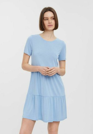 Vero Moda LOCKERES KURZARM  - Jerseykleid - blau