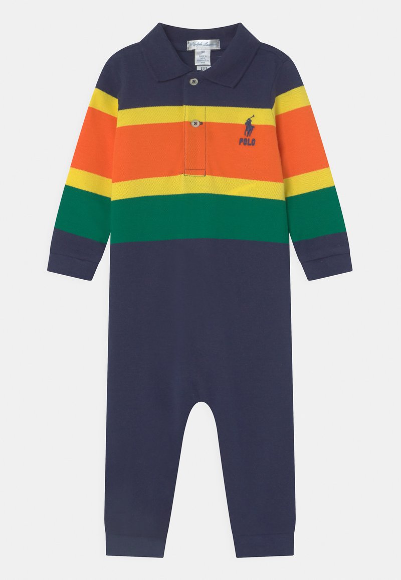 Polo Ralph Lauren BABY ONE PIECE COVERALL Mono dark cobalt/multi