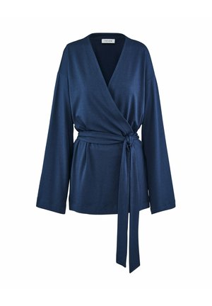FALKE, LOUNGEWEAR KIMONO - Vest - space blue