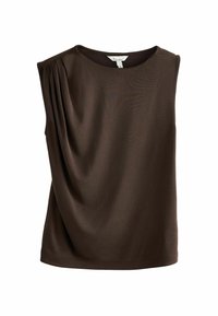 Next REGULAR FIT - SLEEVLESS - Topp - chocolate brown