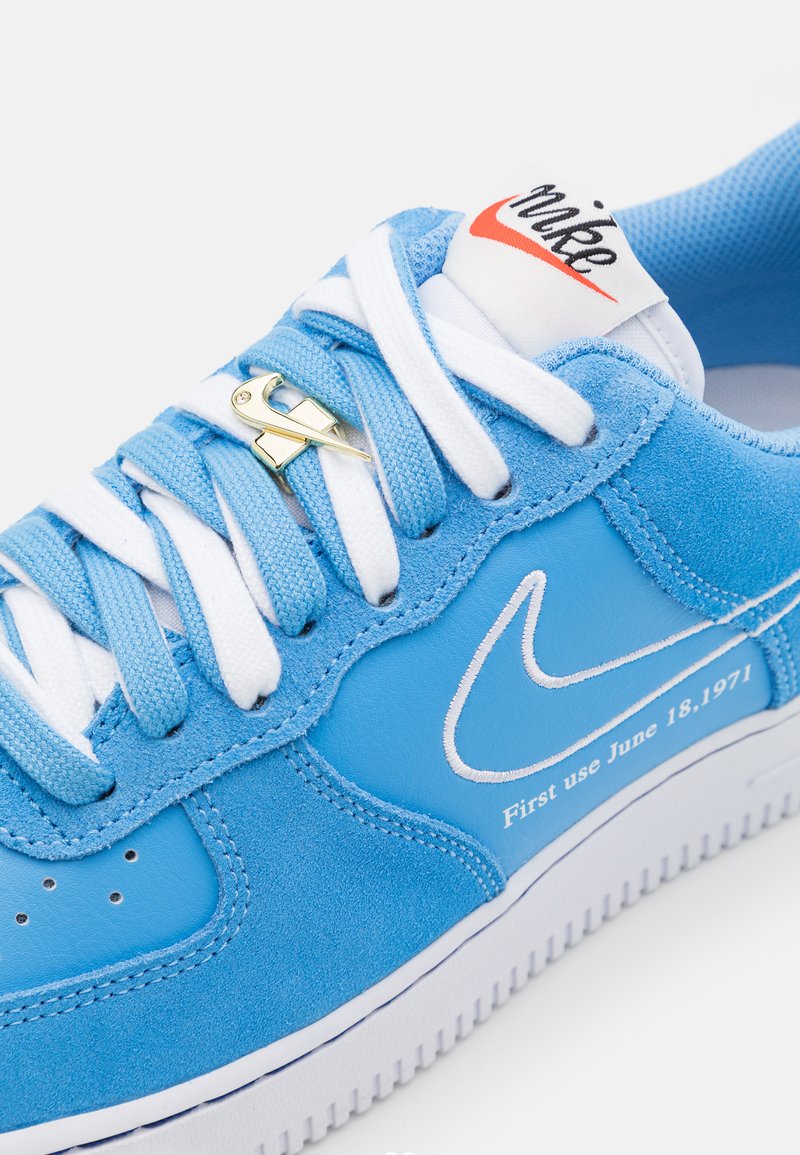 Nike Sportswear Air Force 1 07 Sneaker Low University Blue White Deep Royal Blue University Red Team Orange Black Mehrfarbig Zalando De