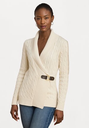 BUCKLED COTTON JUMPER - Adīta jaka - mascarpone cream