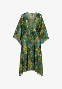 Niewybrane, kimono plażowe szlafrok w tropikalny wzór