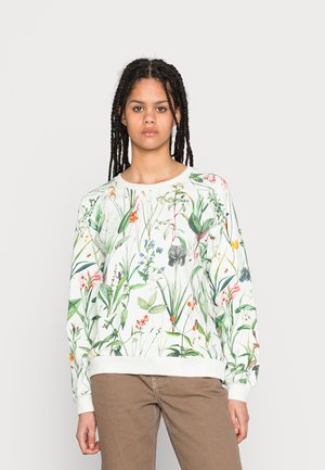 YSTAD RAGLAN FLOWER FIELD - Sweatshirts - off white
