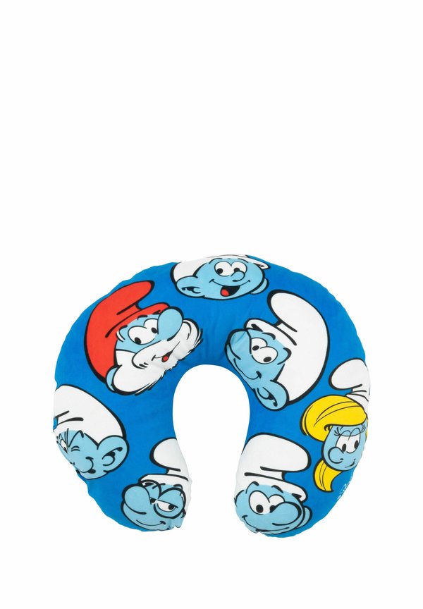 DIE SCHLÜMPFE - BEQUEMES REISEKISSEN AUTO FLUGZEUG - Stillkissen - blau