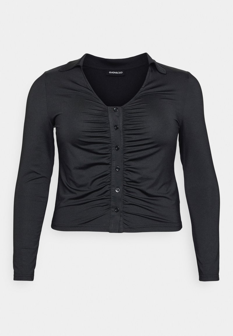 Even&Odd Curvy Overhemdblouse zwart Even&Odd Curvy Overhemdblouse zwart