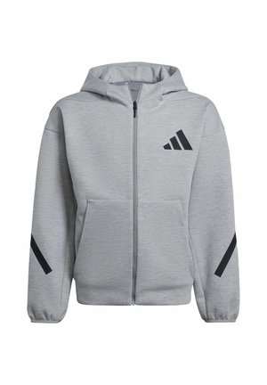 Sudadera con cremallera - medium grey heather black
