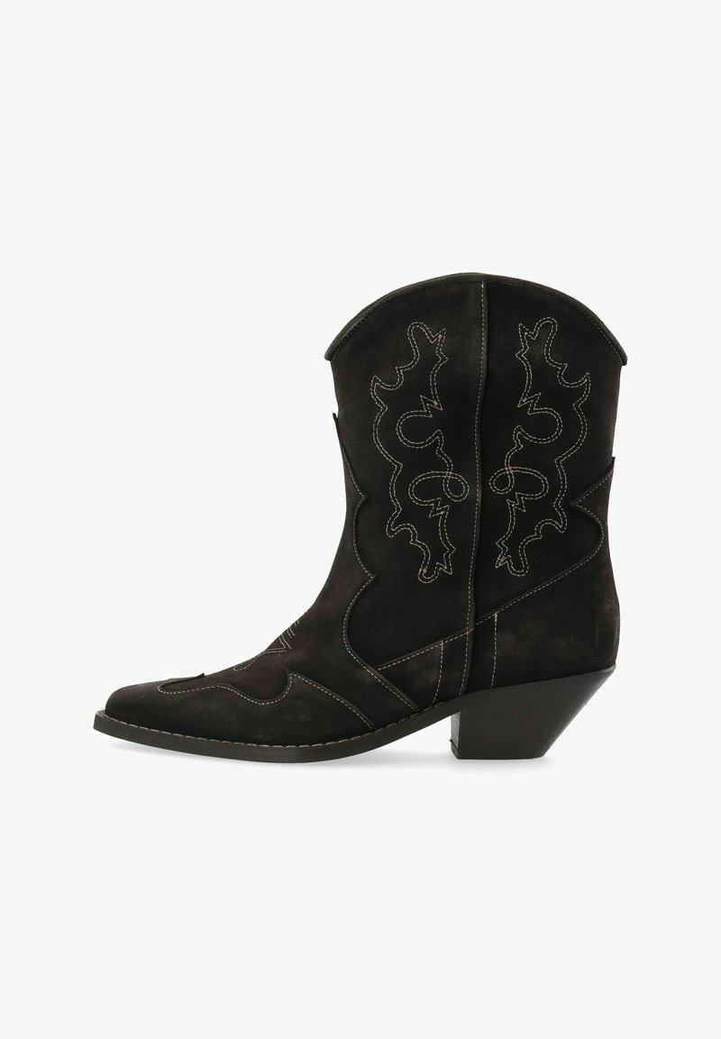 Bianco BIAISABEL PULL ON WESTERN - Cowboy-/Bikerstiefelette - darkbrown
