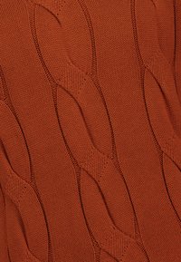 Lindbergh MEGA CABLE ROLL-NECK - Stickad tröja - rust