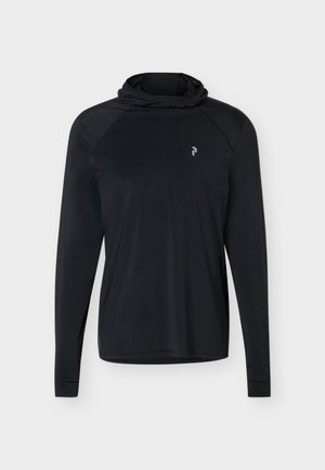 Peak Performance, REPEL HOODED TEE - Μπλούζα με μακριά μανίκια - black