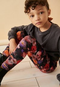 Next ANIMAL PRINT - Pajkice – hlače - black floral