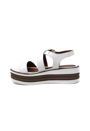 INCROCIO - Sandali con plateau - bianco