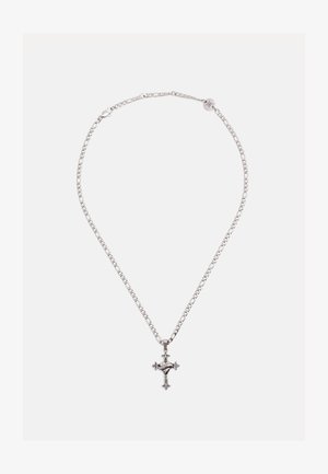 Ed Hardy LOS ANGELES CROSS PENDANT UNISEX - Halskette - silver-coloured