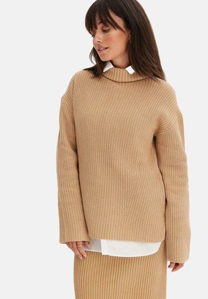 bonprix ROLLKRAGEN - Maglione - beige