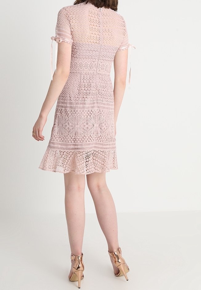 strapless open back dress En Creme Feminine Ombre Pixel Print Elastic Band Back Chiffon Tube Dre –  ALILANG.COM main image 1