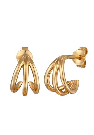 BASIC HALF HOOP - Øreringe - gold-coloured