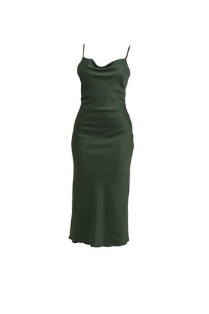 WAL G. CARA COWL NECK - Vestido de cóctel - khaki green