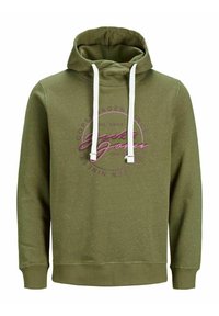 Jack & Jones JORWOODSS HOOD - Hoodie - martini olive