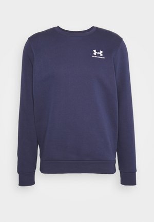 Under Armour ESSENTIAL CREW - Sweatshirt - midnight navy/white