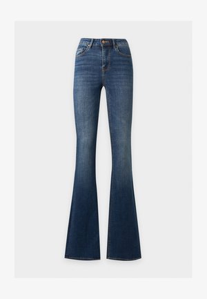 Vero Moda Tall, VMFLASH FLARED JEANS - Slim fit jeans - dark blue denim