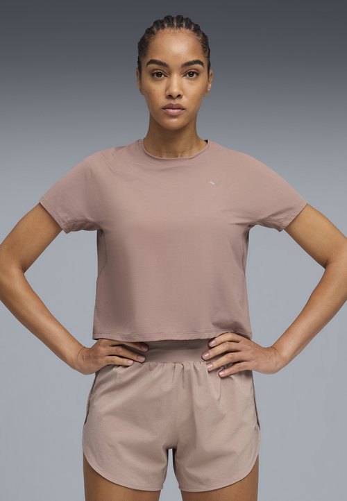 PUMA W RUN TEE - Sports T-shirt - sandstone — photo 2