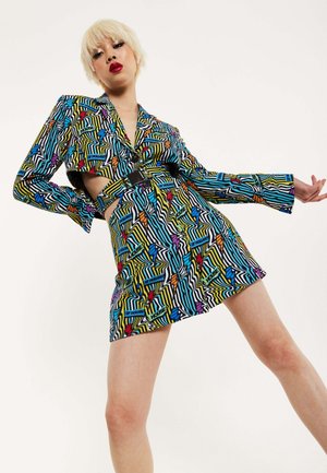 MINI LIGHTNING BOLT PRINT WITH BUCKLE FASTENING - Shirt dress - multicoloured