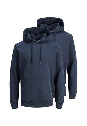 2ER PACK BASIC - Kapuzenpullover - navy