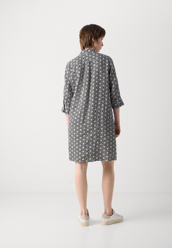 SHIRT DRESS A SHAPED 3/4 SLEEVE BREAST POCKET PRINTED - Shirt dress4