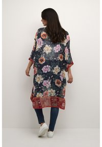 Cream CRNIOKI KIMONO - Letná bunda - black flower field